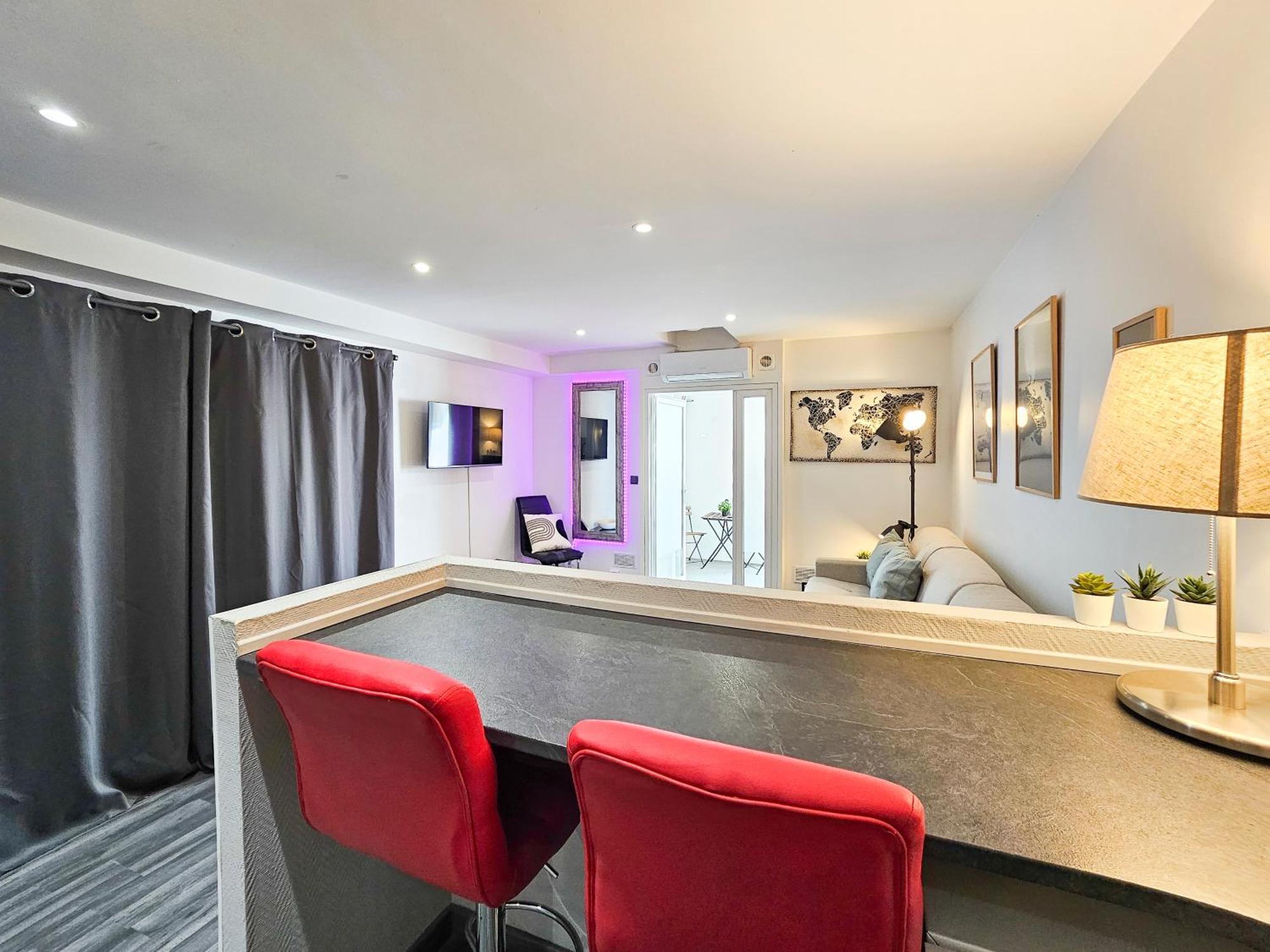 Palace Adly 2 Pers Wifi A/c Sea Leilighet Nice
